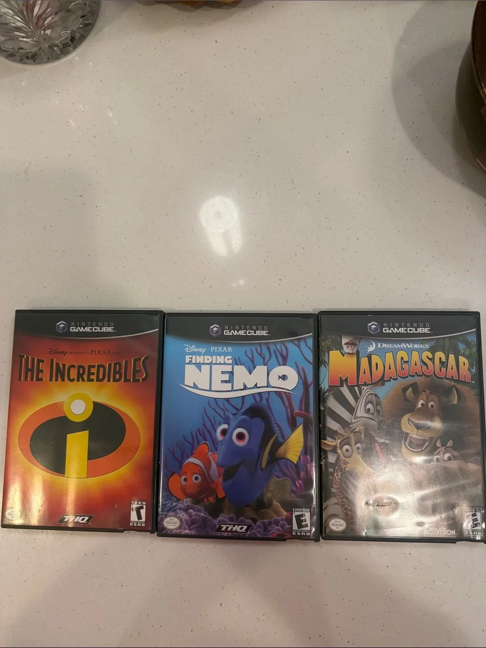 3 game set Nintendo GameCube Disney Incredibles, Finding Nemo and Madagascar